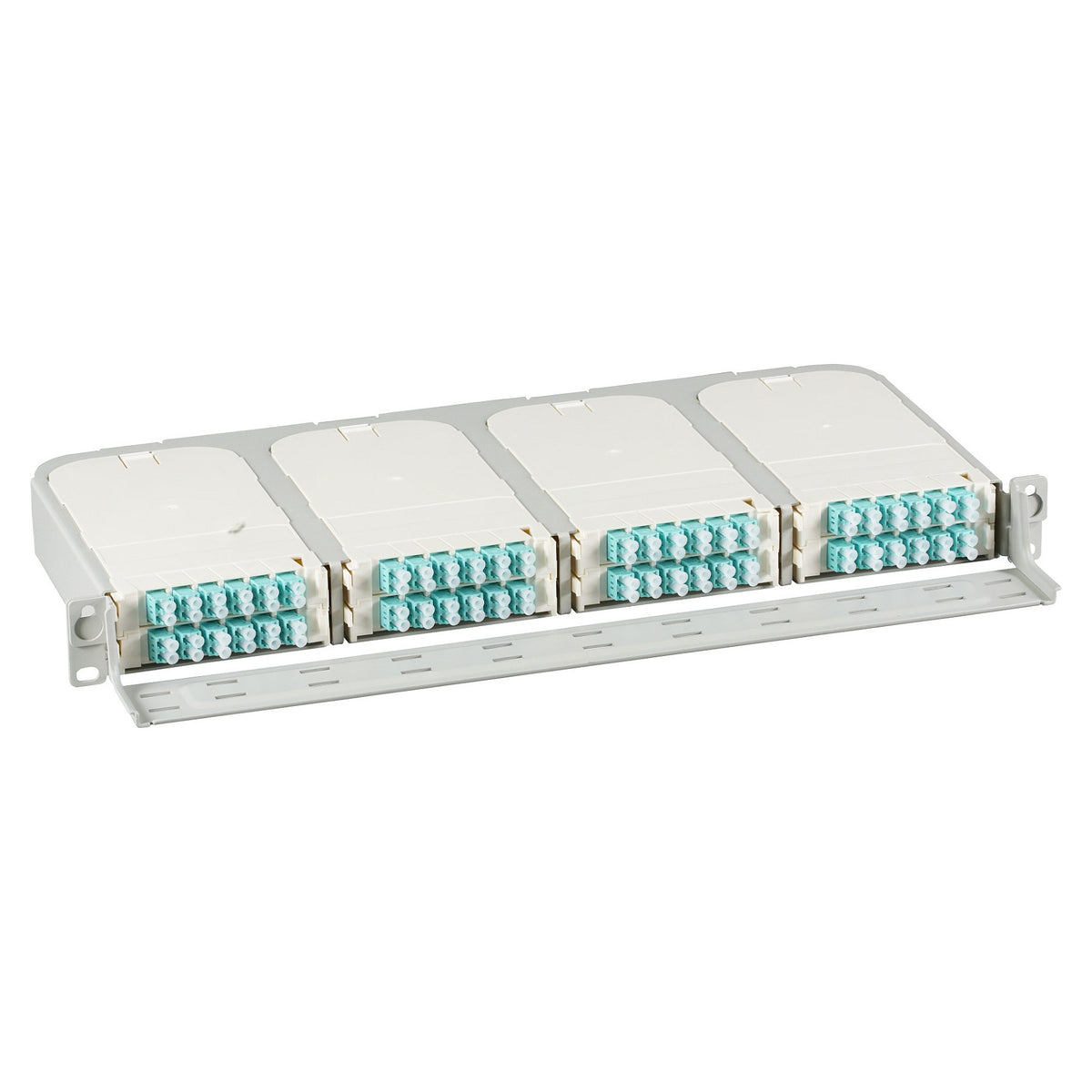 FTTH 19" 1HE Trger fr 8x Moduleinschbe,FTTH-MODUL-X inkl. Kabelf