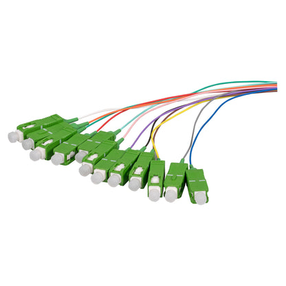 EFB Faserpigtail SC/APC OS2 G657A2 farbiges Set 2m - 12 Stck