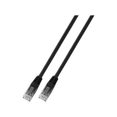 EFB RJ45 Patchkabel Cat.5e U/UTP PVC CCA schwarz 7,5m
