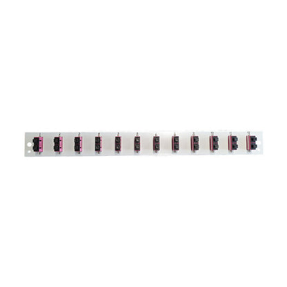 EFB Bestckte Frontblende mit 12 x SC Duplex Kupplung OM3 vertikal, grau