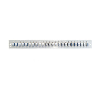 EFB Bestckte Frontblende mit 24 x LC Duplex Kupplung OM3, grau