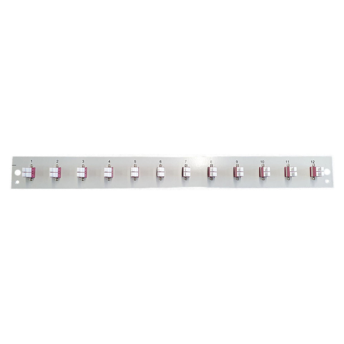 EFB Bestckte Frontblende mit 12 x LC Duplex Kupplung OM4, schwarz