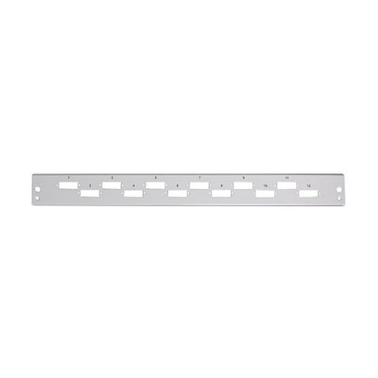 EFB Frontblende 6 x SC Duplex/LC Quad vertikal, grau