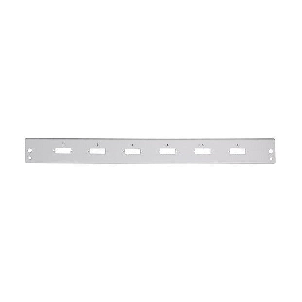 EFB Frontblende 6 x SC Duplex/LC Quad vertikal, grau