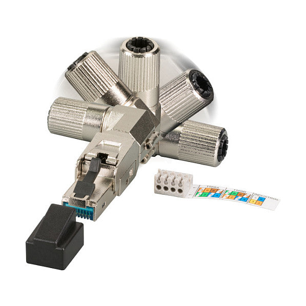 EFB RJ45 Premium Stecker STP, Cat.6A/ClassEA feldkonfektionierbar, vollmetall