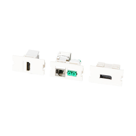 EFB Multifunktions-Rahmenset mit 1-und 2-Port Adapter Keystone Format(HDMI,USB,
