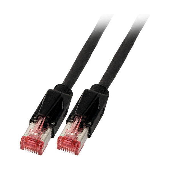EFB RJ45 Patchkabel Cat.6A S/FTP LSZH Dtwyler 7702 TM21 schwarz 2m