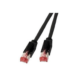 EFB RJ45 Patchkabel Cat.6A S/FTP LSZH Draka UC900 TM21 schwarz 1,5m