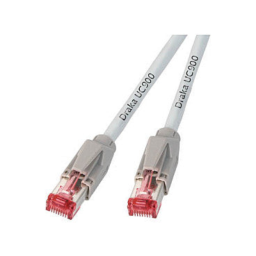 EFB RJ45 Patchkabel Cat.6A S/FTP LSZH Draka UC900 TM21 grau 50m