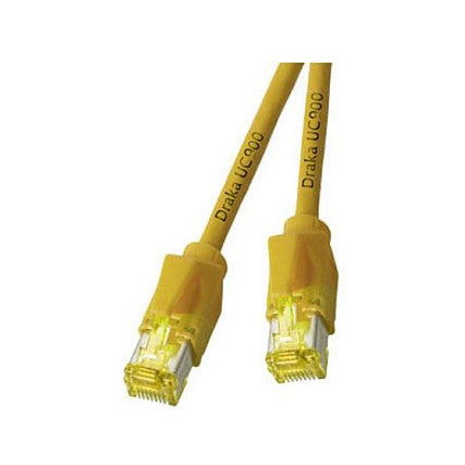 EFB RJ45 Patchkabel Cat.6A S/FTP LSZH Draka UC900 TM31 gelb 1,5m