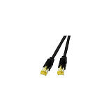 EFB RJ45 Patchkabel Cat.6A S/FTP LSZH Draka UC900 TM31 schwarz 3m
