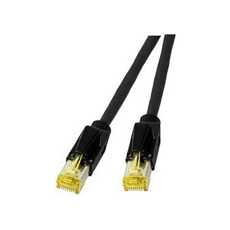EFB RJ45 Patchkabel Cat.6A S/FTP LSZH Draka UC900 TM31 schwarz 7,5m