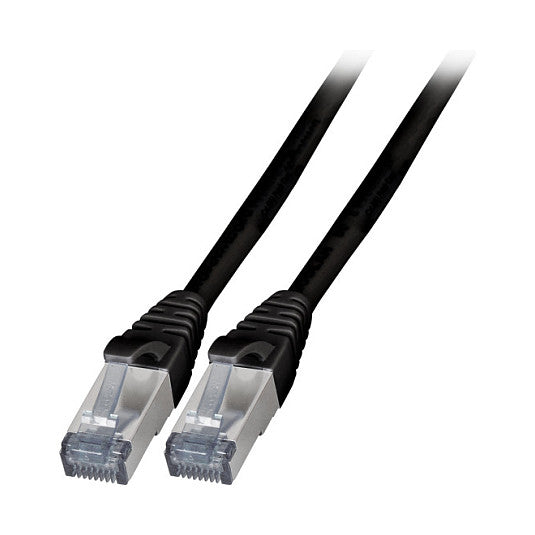 EFB RJ45 Patchkabel Cat.6A S/FTP TPE, 6KV schwarz 3m