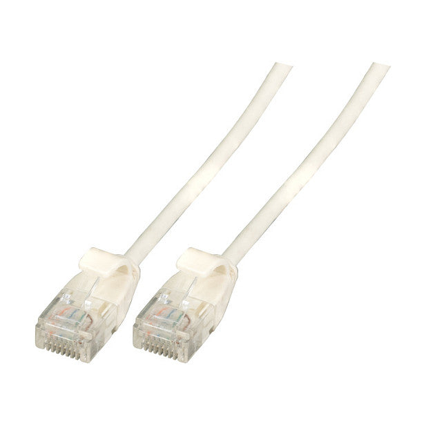 EFB RJ45 Patchkabel Cat.6A U/UTP TPE 3,6mm ultraflex wei 1m