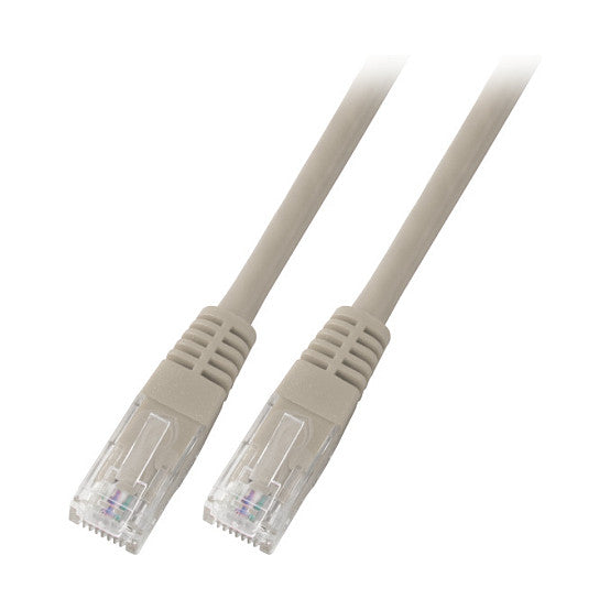 EFB RJ45 Patchkabel Cat.5e U/UTP PVC CCA grau 7,5m