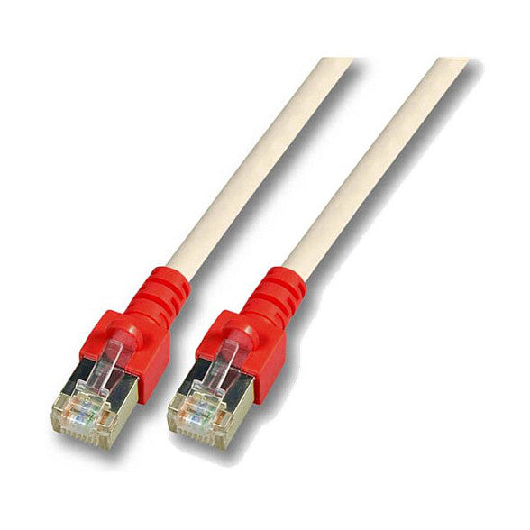 EFB RJ45 Patchkabel Cat.5e SF/UTP PVC Tlle rot CCA crossed grau 5m