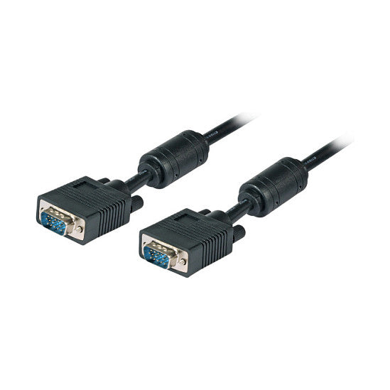 EFB SVGA/HDTV Anschlusskabel, 2x HD-DSub 15, St.-St., 10,0m, schwarz