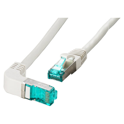 EFB RJ45 Patchkabel Cat.6A S/FTP LSZH 1x90 grau 0,5m