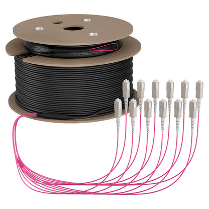 EFB Trunkkabel U-DQ(ZN)BH OM4 12G (1x12) SC-SC 200m Dca LSZH