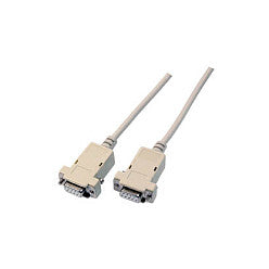EFB Serielles Null-Modemkabel, 2x DSub 9, Bu.-Bu., 2,0m, beige