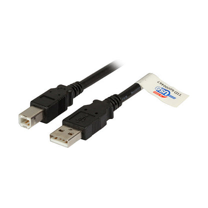 EFB USB2.0 Anschlusskabel A-B, St.-St., 3,0m, schwarz, Premium