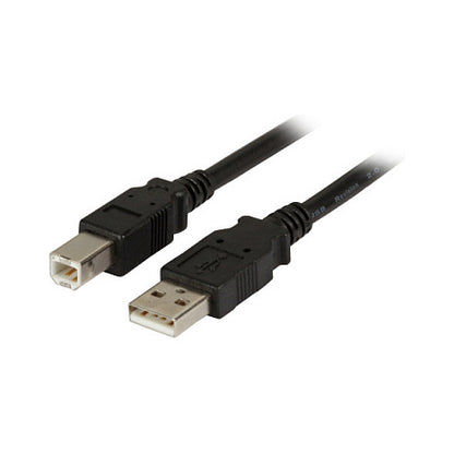 EFB USB2.0 Anschlusskabel A-B, St.-St., 3,0m, schwarz, Premium