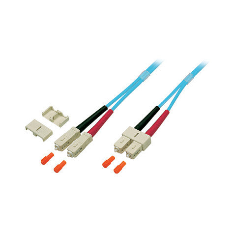 EFB Duplex Patchkabel SC-SC OM3 0,5m LSZH 3mm aqua