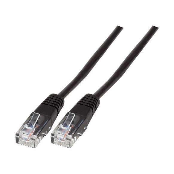 EFB Modularkabel RJ45 (8/4) - RJ45 (8/4), vergossen, schwarz, 2 m