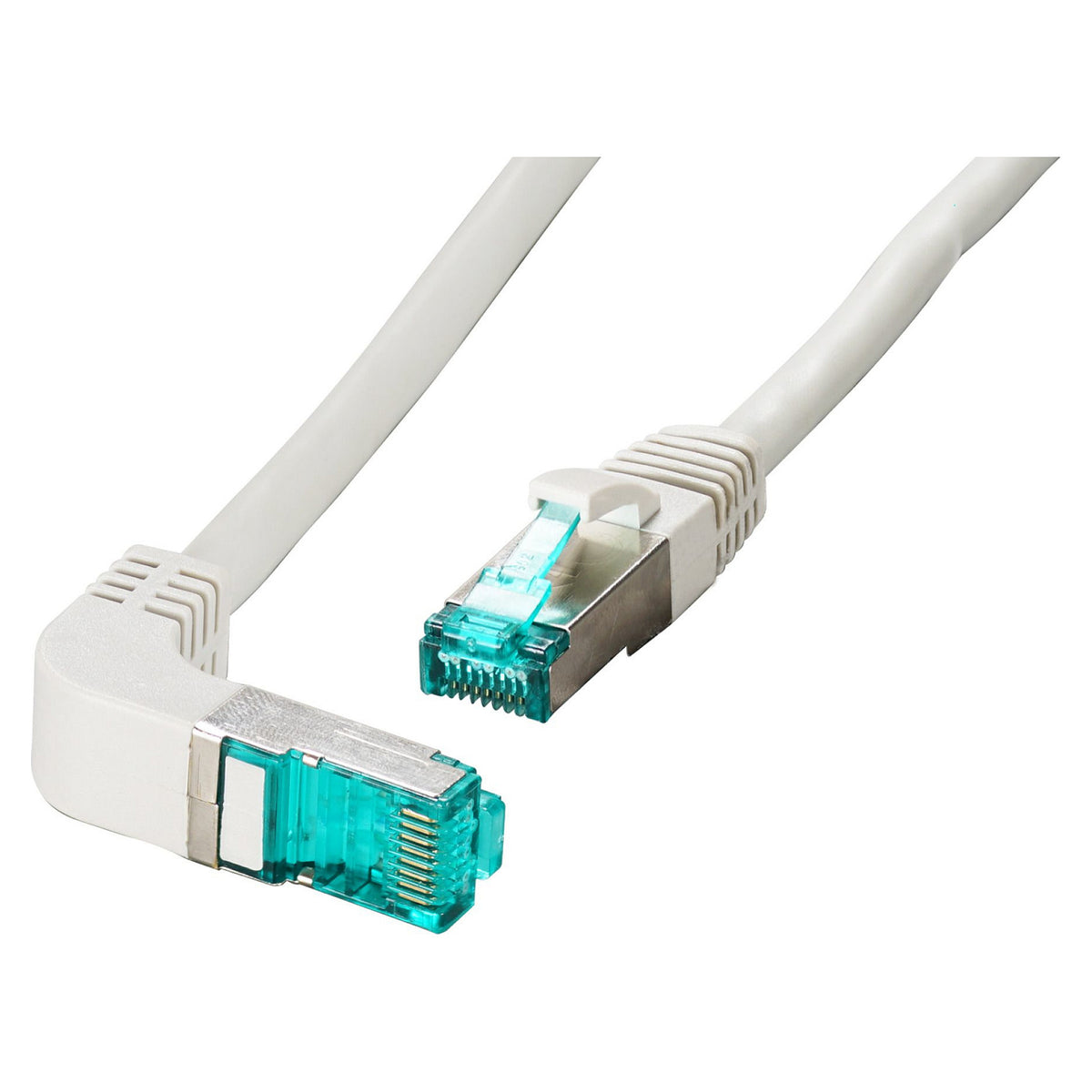 EFB RJ45 Patchkabel Cat.6A S/FTP LSZH 1x90 grau 0,25m