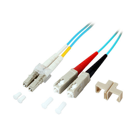 EFB Duplex Patchkabel LC-SC OM3 20m LSZH 2mm aqua