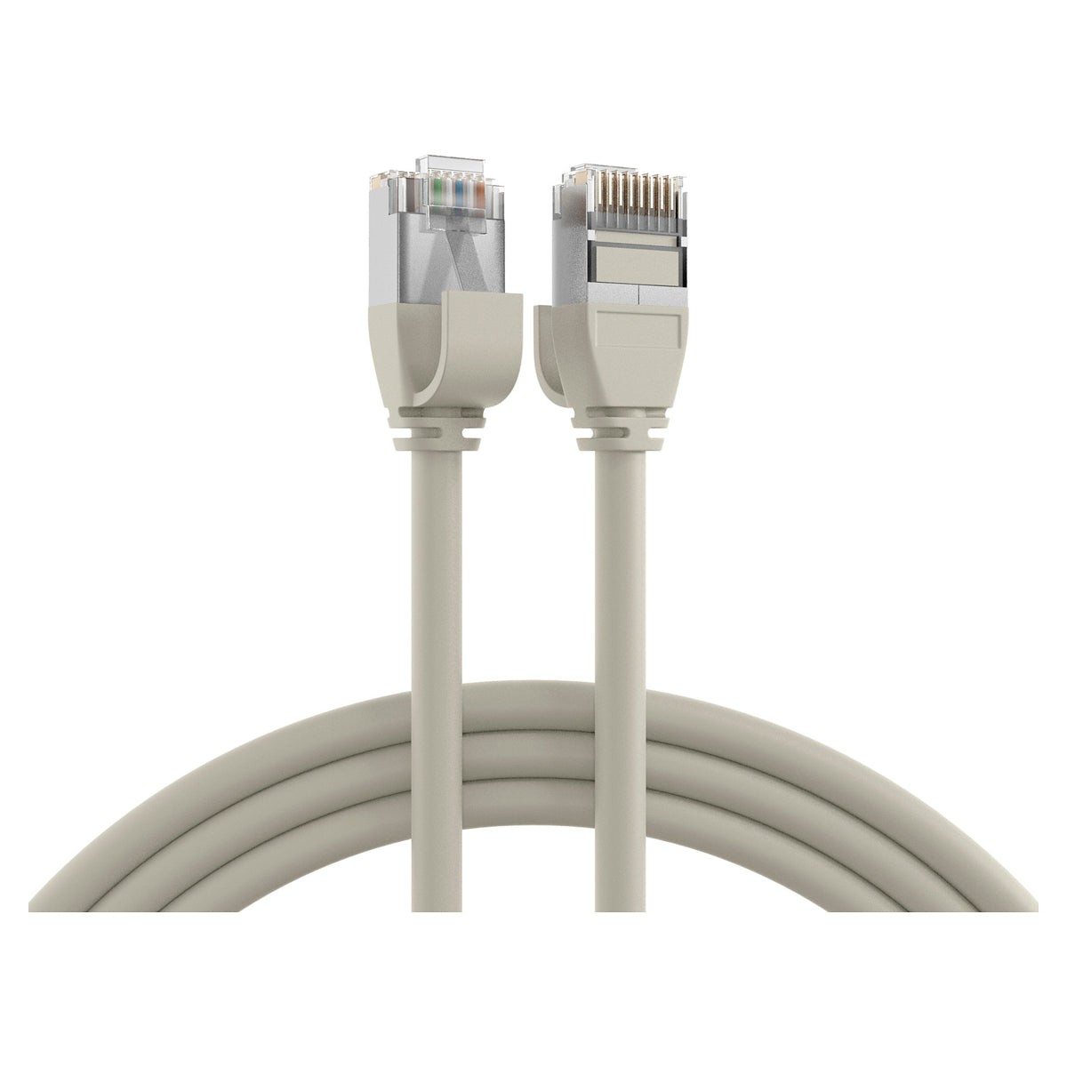 EFB RJ45 Patchkabel Cat.6A U/FTP TPE 4mm ultraflex grau 1m