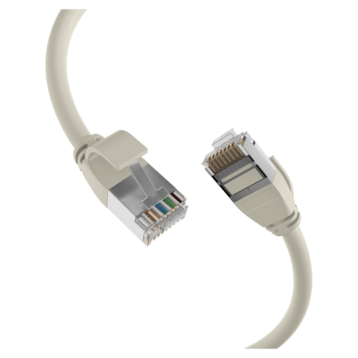 EFB RJ45 Patchkabel Cat.6A U/FTP TPE 4mm ultraflex grau 1m