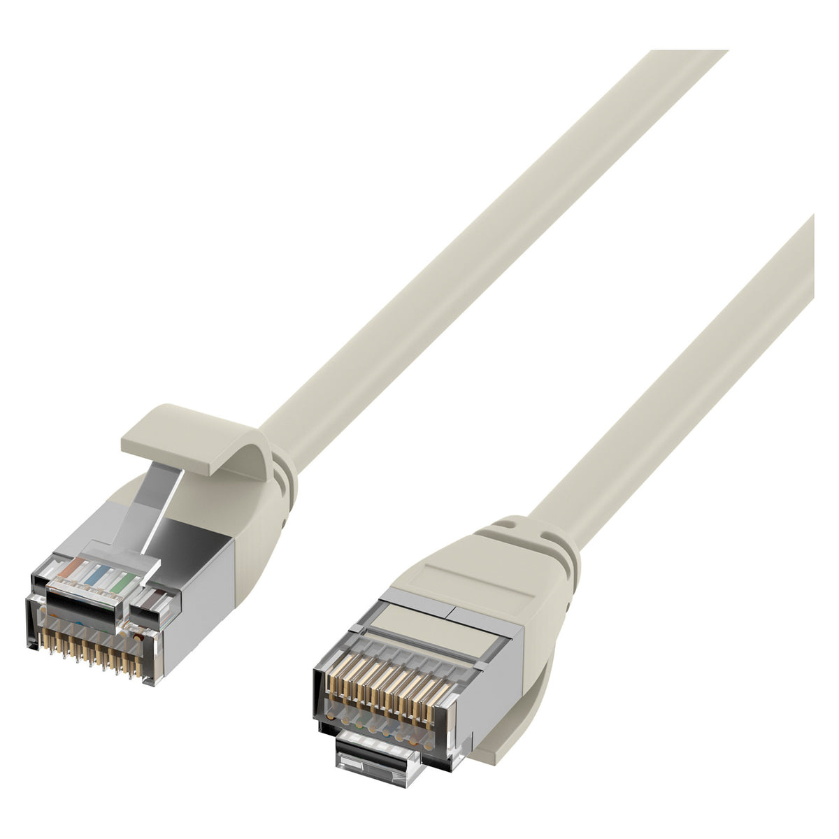 EFB RJ45 Patchkabel Cat.6A U/FTP TPE 4mm ultraflex grau 1m