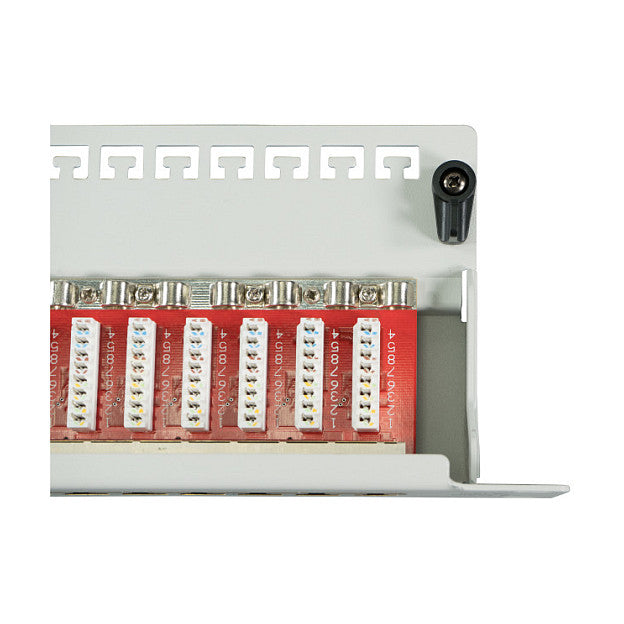 EFB Patchpanel STP 24xRJ45 Cat.6A, 19 1HE, RAL7035 grau
