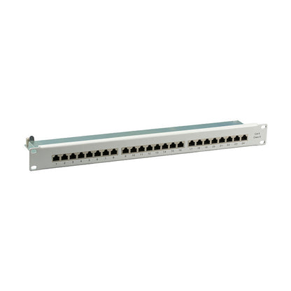 EFB Patchpanel STP 24xRJ45 Cat.6, 19 1HE, RAL7035 grau