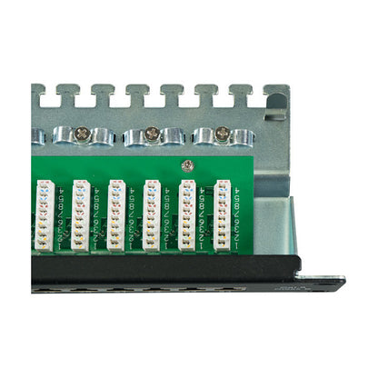 EFB Patchpanel STP 24xRJ45 Cat.6, 19 1HE, RAL9005 schwarz