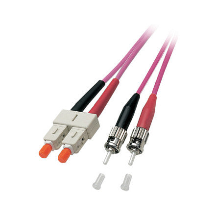 EFB Duplex Patchkabel SC-ST OM4 10m LSZH 3mm erikaviolett
