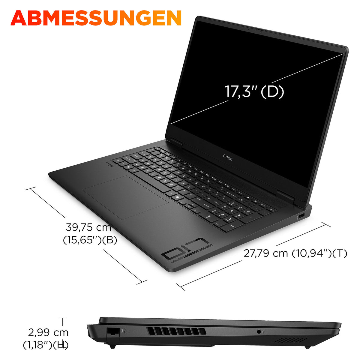 HP OMEN 17-db1173ng RYZ AI 7 350/32GB/1TBSSD/RTX5060/W11 Home