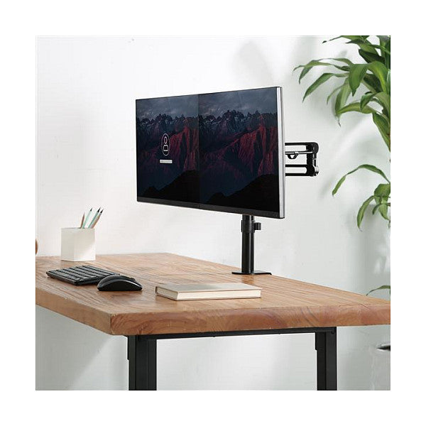 StarTech.com Double Monitor Arm for Desk Mounting Desk Clamp VESA Compatible