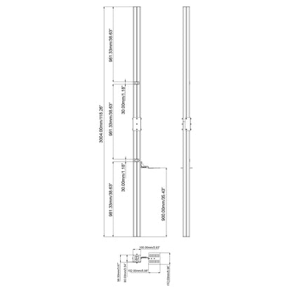 Vision mounting component (column, camera board)