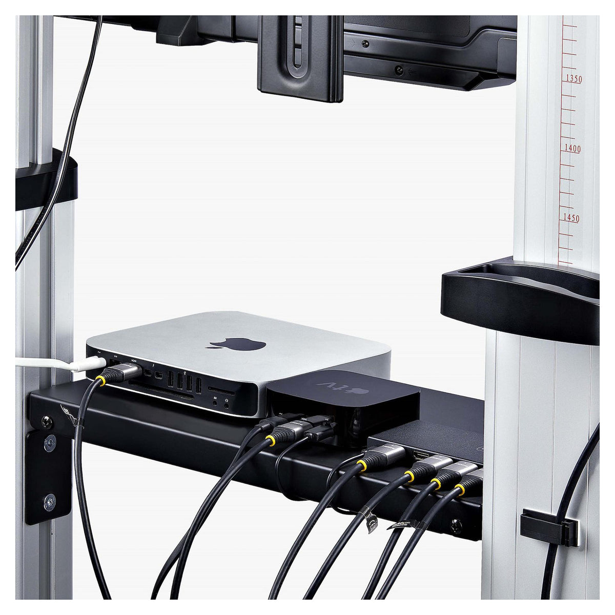 StarTech.com MOBILE TV CART up to 120 TV 220 CAP HAND CRANK HEIGHT ADJUSTMENT