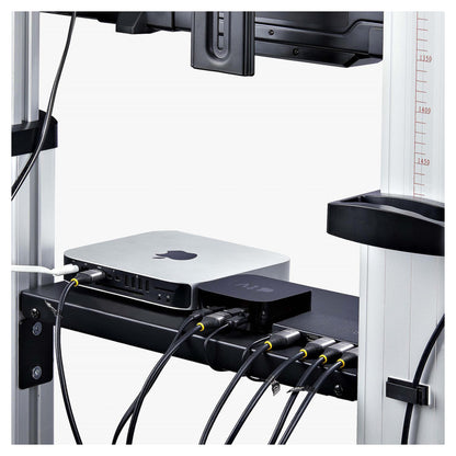StarTech.com MOBILE TV CART up to 120 TV 220 CAP HAND CRANK HEIGHT ADJUSTMENT
