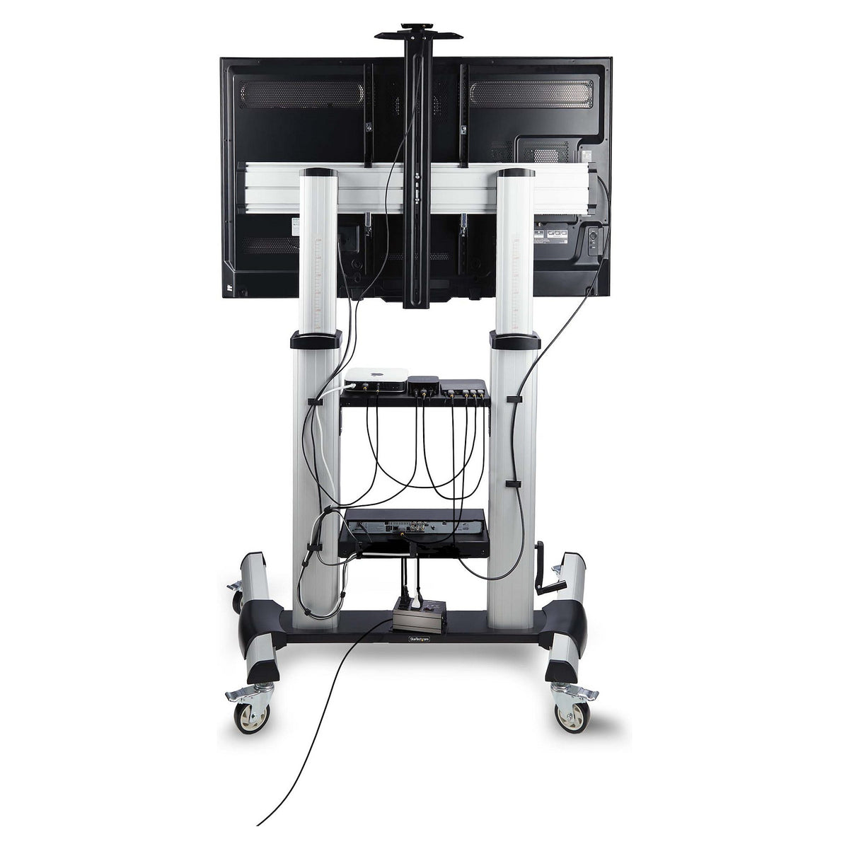 StarTech.com MOBILE TV CART up to 120 TV 220 CAP HAND CRANK HEIGHT ADJUSTMENT