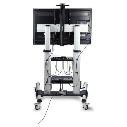 StarTech.com MOBILE TV CART up to 120 TV 220 CAP HAND CRANK HEIGHT ADJUSTMENT