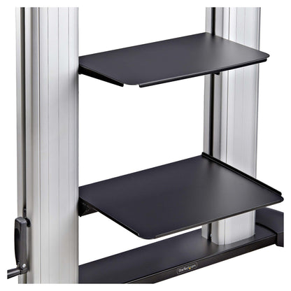 StarTech.com MOBILE TV CART up to 120 TV 220 CAP HAND CRANK HEIGHT ADJUSTMENT