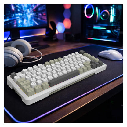 INCA Gaming Tastatur RGB/GraySwitch/USB-C/BT 2.00m weiß
