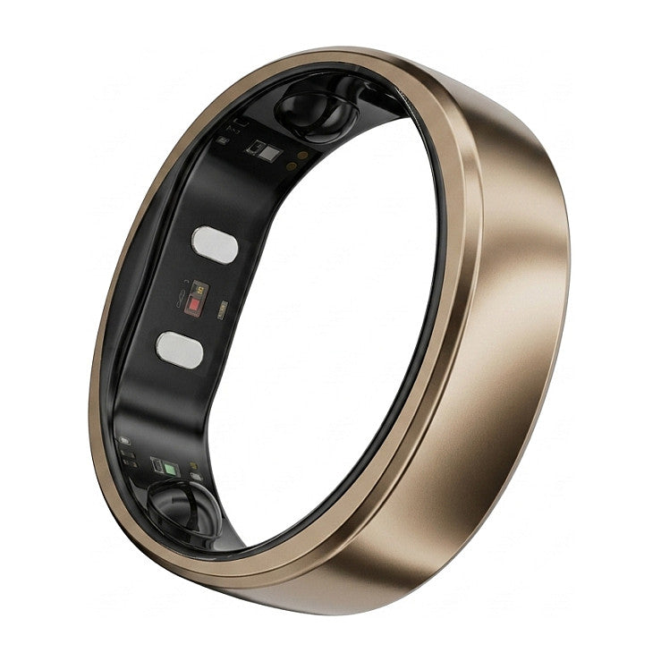 RingConn Smart Ring Gen2 Air für Frauen und Männer - Schlaf- und Fitness Tracking Wearable - Herzfrequenz - Dünengold Größe 12