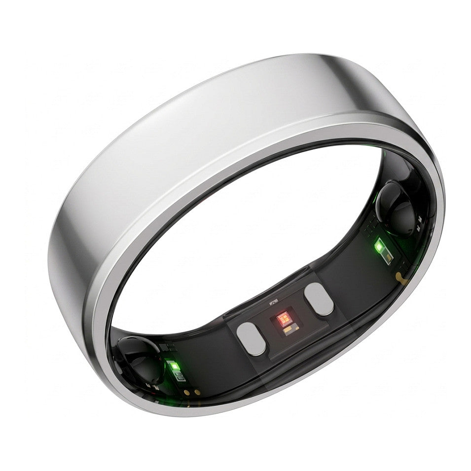 RingConn Smart Ring Gen2 für Frauen und Männer - Schlaf- und Fitness Tracking Wearable - Herzfrequenz - Zukunftssilber Größe 10