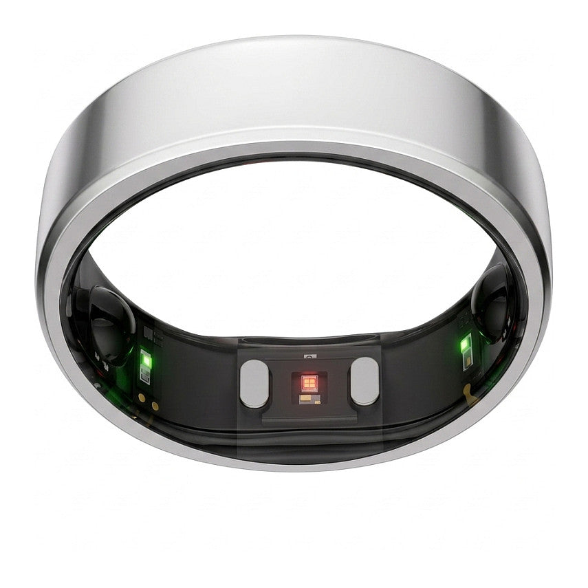 RingConn Smart Ring Gen2 für Frauen und Männer - Schlaf- und Fitness Tracking Wearable - Herzfrequenz - Zukunftssilber Größe 12
