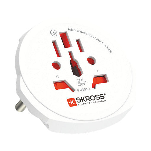 Skross PRO Light USB 2xA - World Reiseadapter, Weltweit